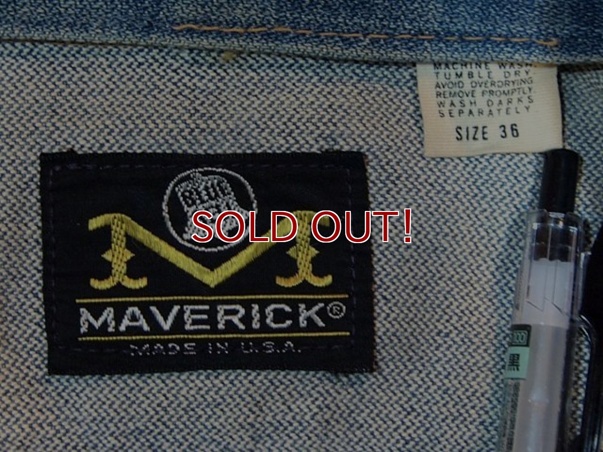 画像3: 1970s【MAVERICK】4ポケデニムジャケット　size36 (3)