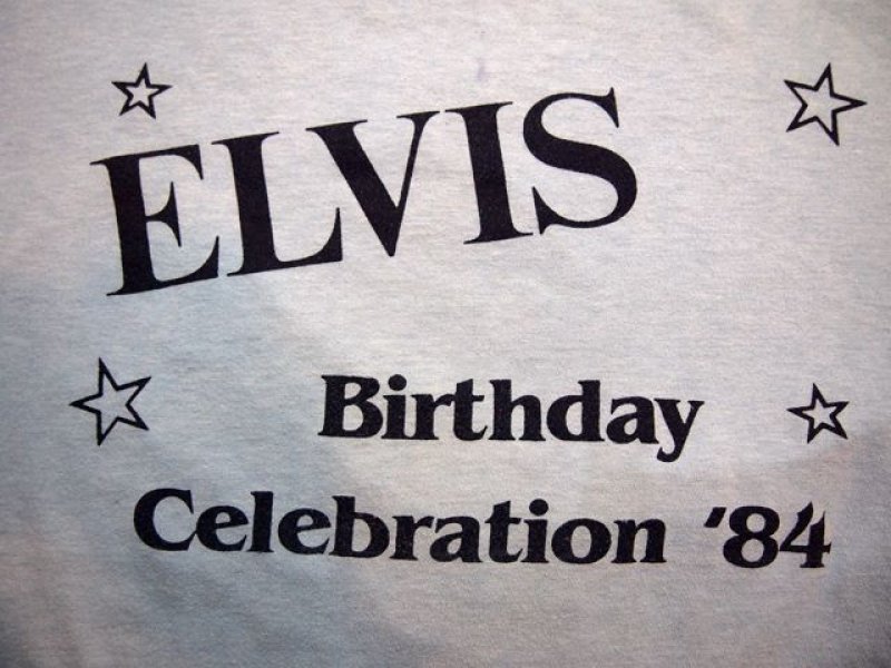 画像1: 1980s?ELVIS BIRTHDAY CELEBRATION 84?リンガーTシャツ