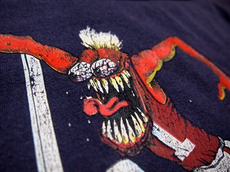 画像2: 1970sモンスタープリントフットボールTシャツ