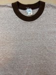 画像1: 1970s【TOWNCRAFT】杢ブラウン無地リンガーTシャツ (1)