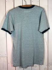 画像3: 1970s【TOWNCRAFT】杢グリーン無地リンガーTシャツ (3)