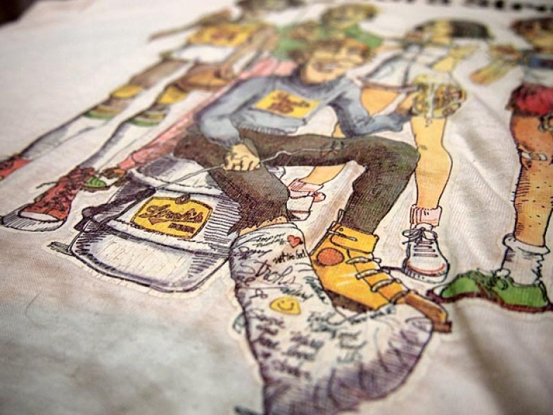 画像1: 1970s【Stroh's Beer】リンガーTシャツ