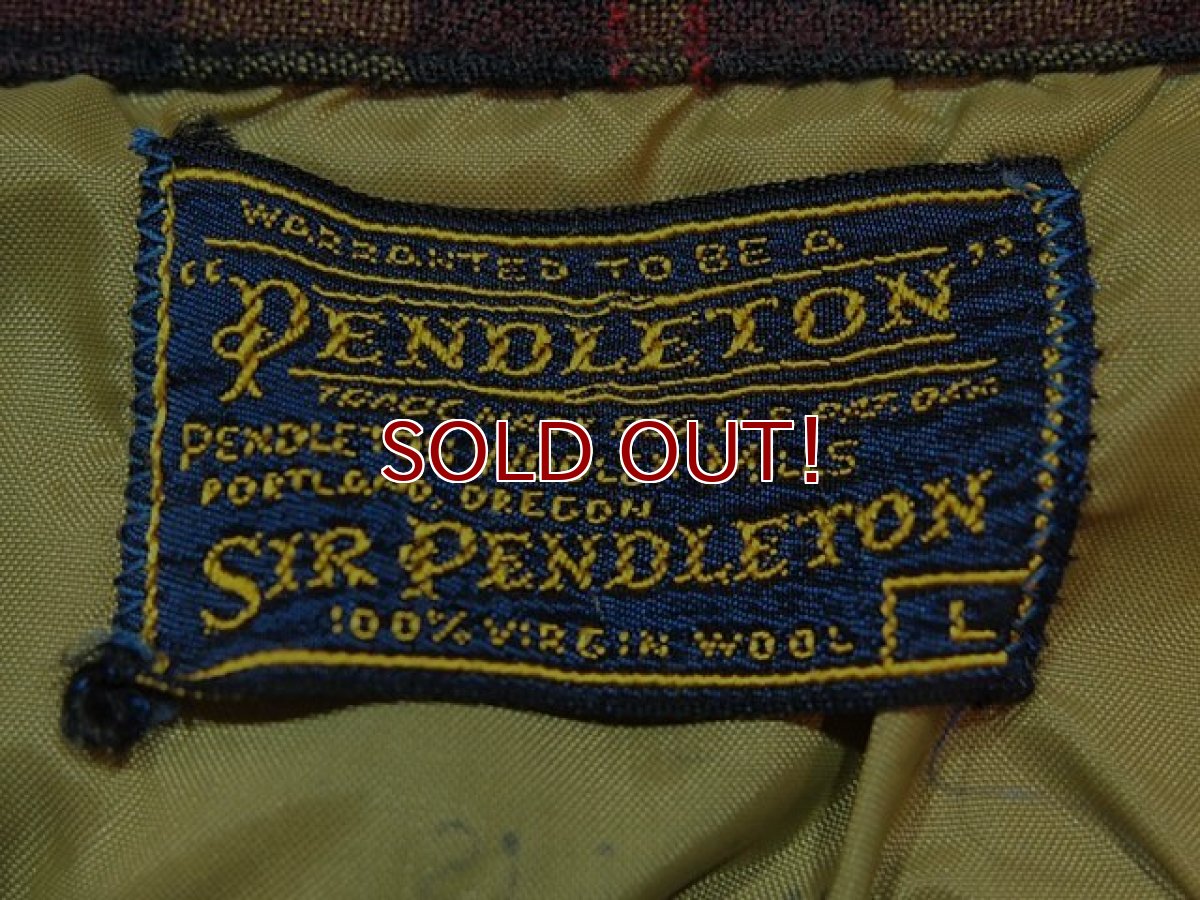 画像3: 1950s【SIR PENDLETON】ウールシャツ (3)