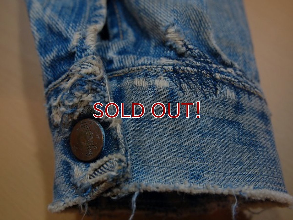 画像5: 1960s【Wrangler】縦ベル24MJZデニムジャケット　Size36 (5)