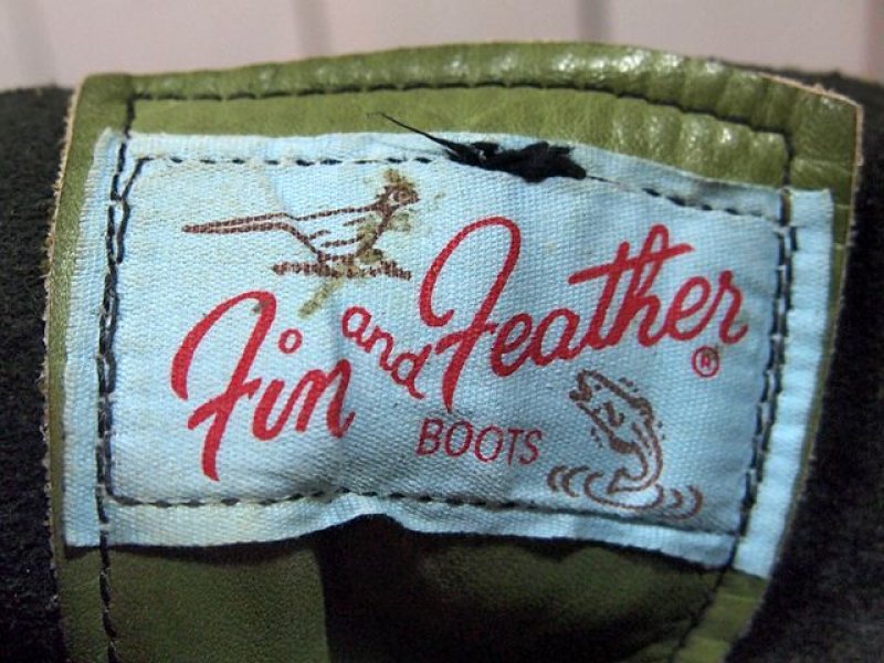 画像1: 【Fin&Feather】ワークブーツ 〝グリーン〟