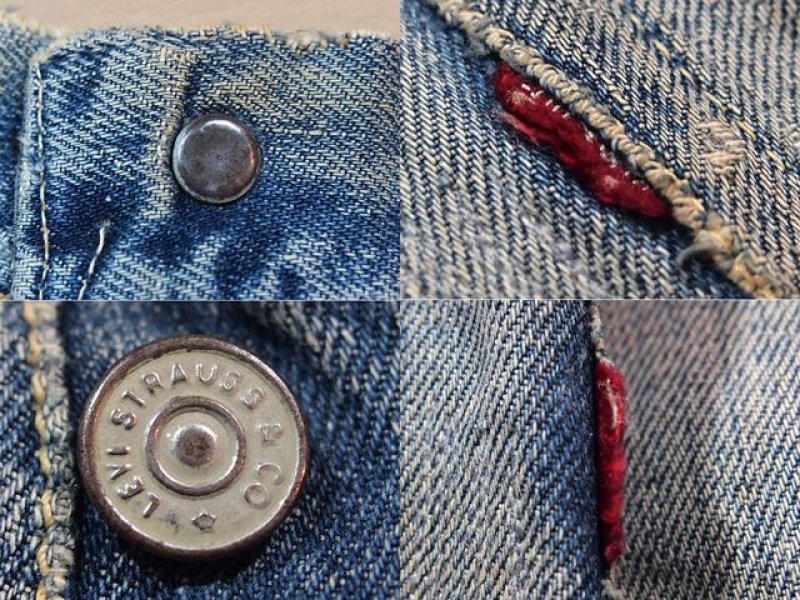 1940s【LEVI'S】501XX革パッチ 片面タブ - 古着屋HamburgCafe