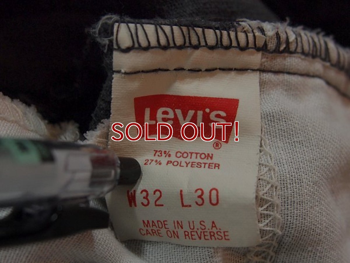 画像3: 【LEVI'S】519コーデュロイパンツ　w32 オリジナルブラック (3)
