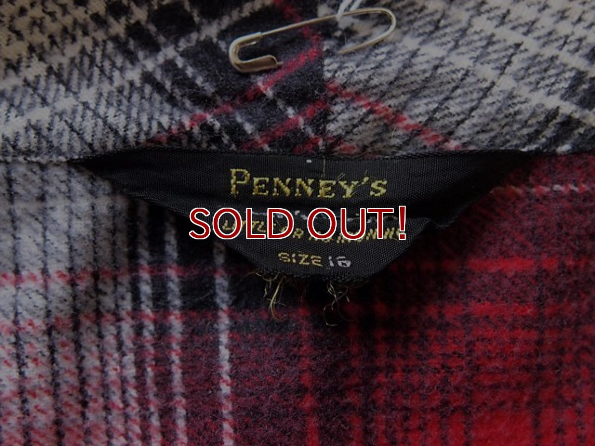 画像5: 1960s【PENNEY'S】オンブレーチェックネルガウン (5)