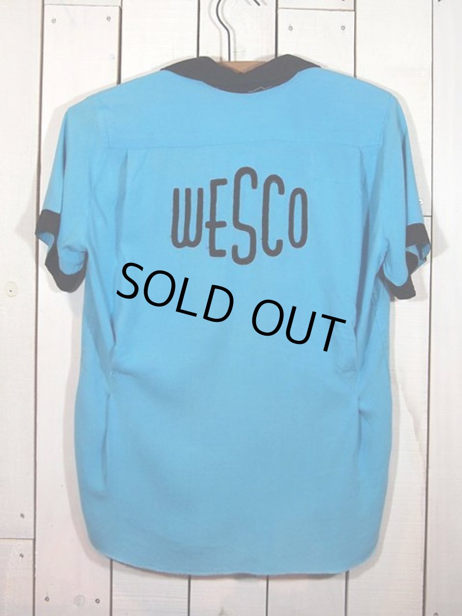 画像1: 1960s【WEBER】刺繍レーヨンボーリングシャツ (1)