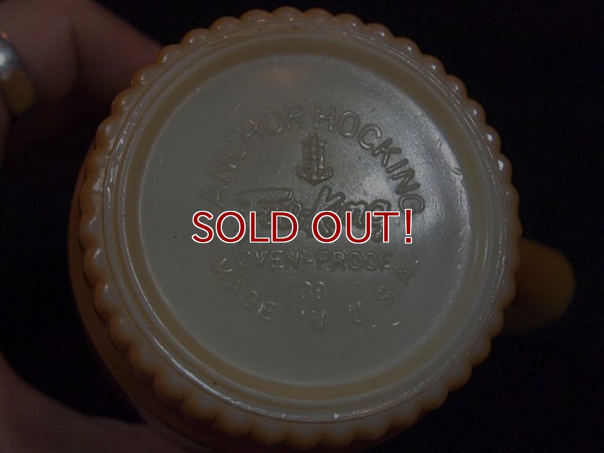 画像5: 60s-70s【FireKing】リブボトムマグ・イエロー (5)