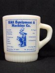 画像1: 60s-70s【FireKing】リブボトムマグ・K&S Equipment＆Machine Co. (1)