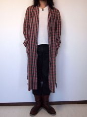 画像1: 1960sチェックガウン (1)