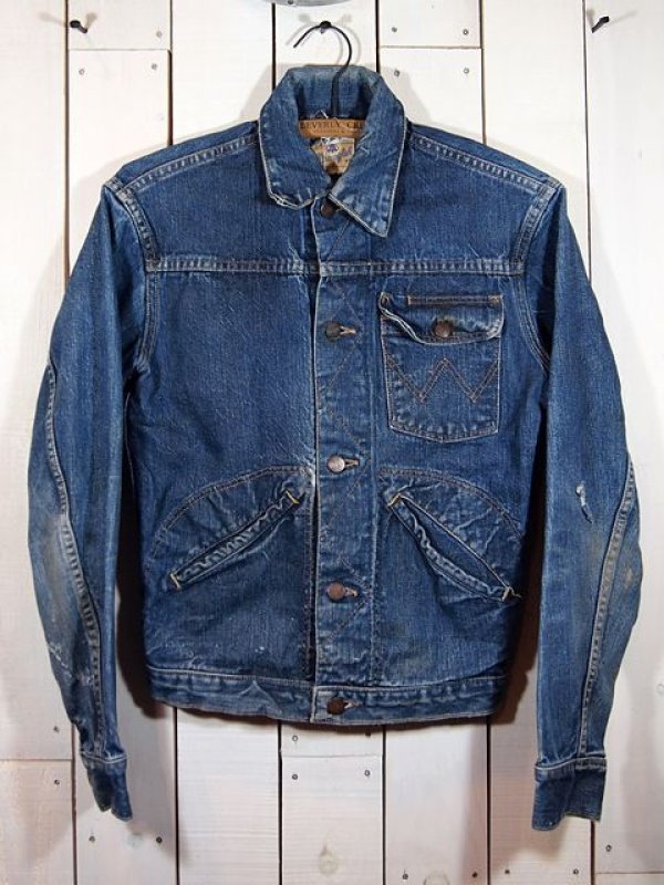 1960s【Wrangler】縦ベル111MJデニムジャケット Size34 - 古着屋