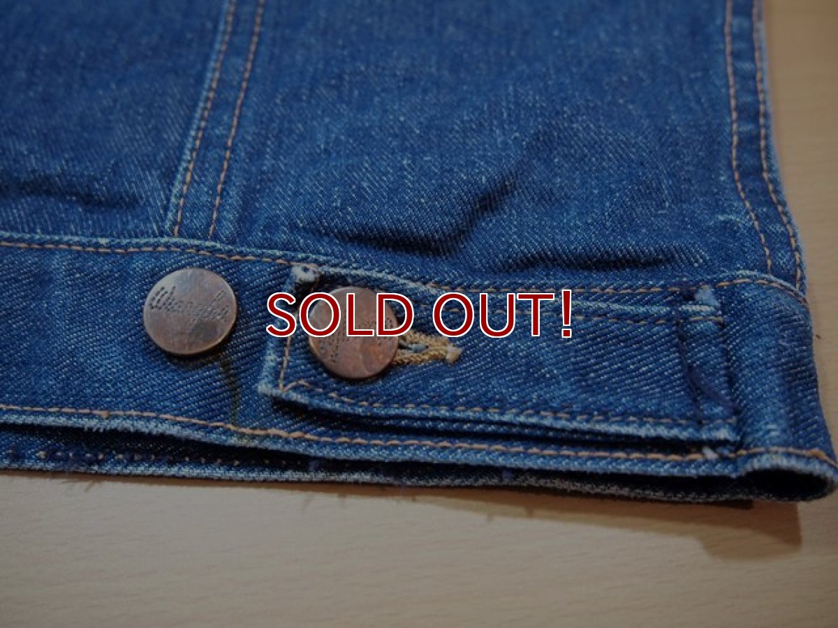 画像5: 1960s【Wrangler】24MJZデニムジャケット　Size34 (5)