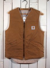 画像1: 1980s【Carhartt】ダックボアベスト (1)