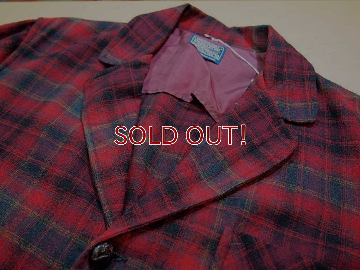 画像4: 1960s【PENDLETON】オンブレーチェックウールジャケット (4)