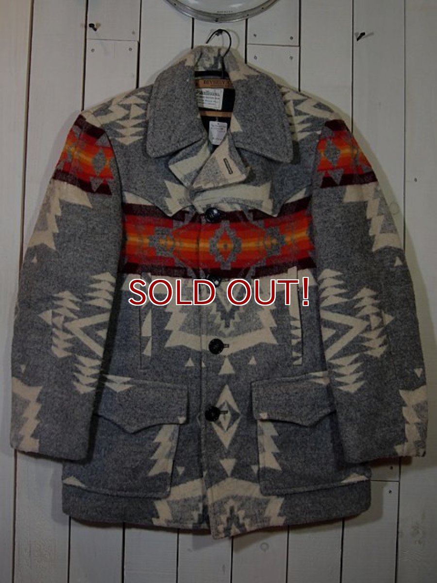 画像1: 1970s【PENDLETON】チーフジョセフ柄ウールブランケットコート (1)