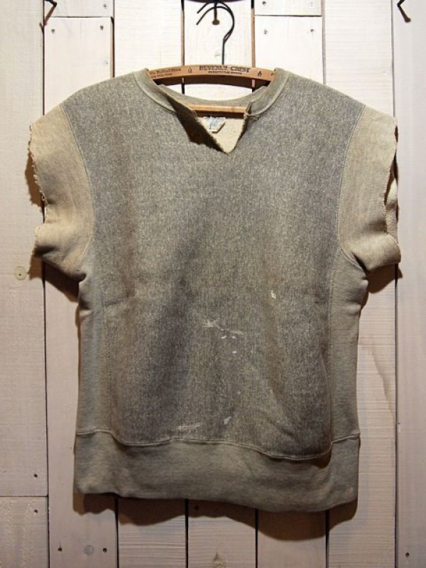 1970s【Champion】単色タグ リバースウィーブスウェット カットオフ