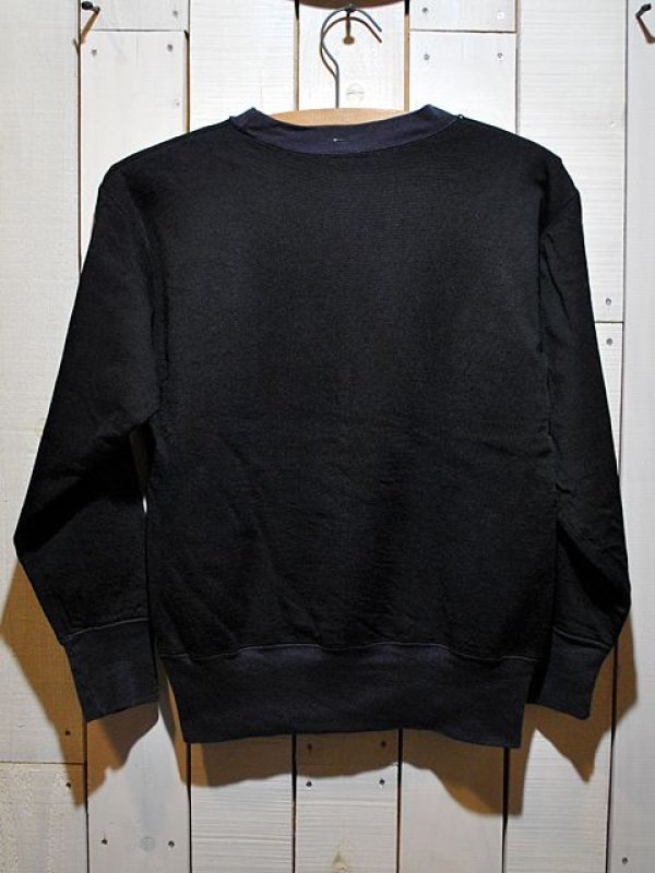 1950s【Champion】ランタグ黒×紺ツートンスウェット - 古着屋HamburgCafe