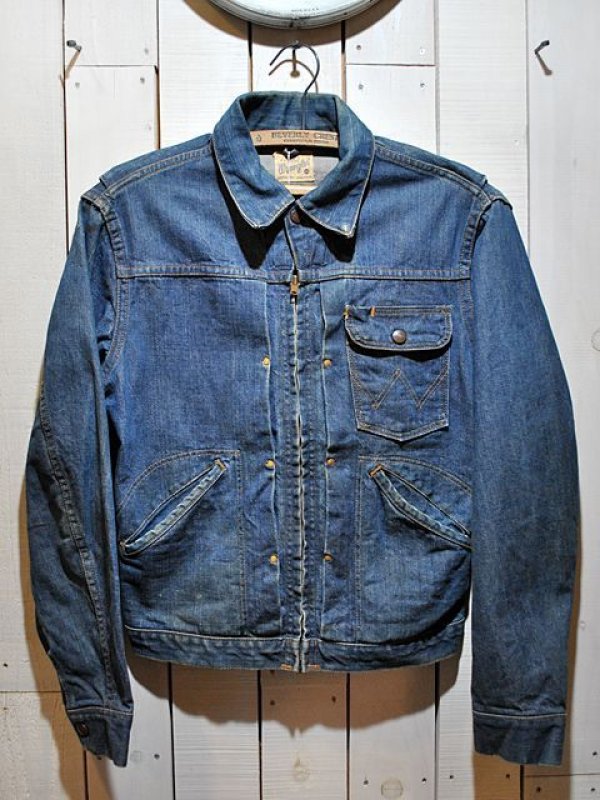 1960s【Wrangler】縦ベル11MJZデニムジャケット Size36 - 古着屋