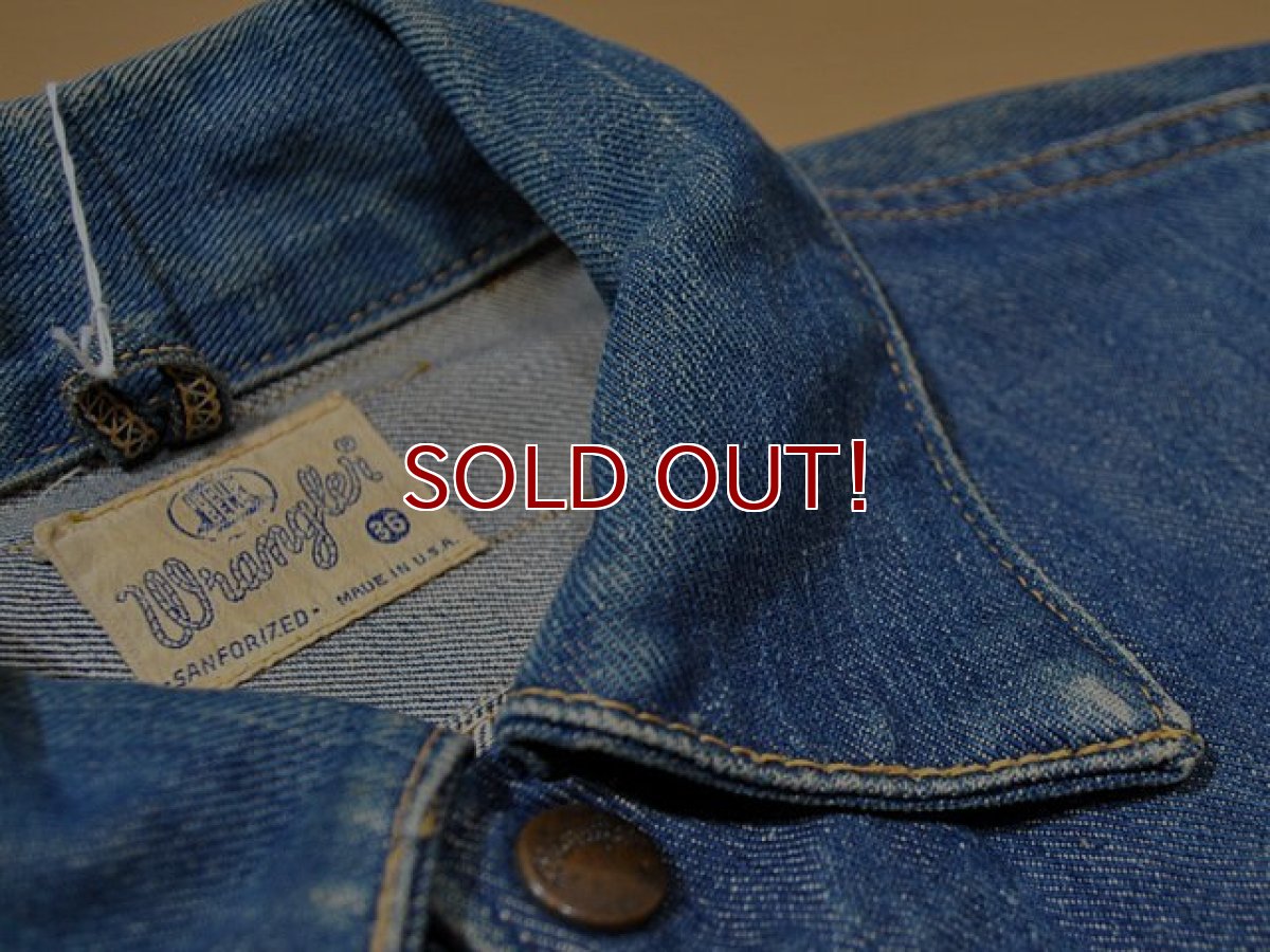 画像3: 1960s【Wrangler】縦ベル11MJZデニムジャケット　Size36 (3)