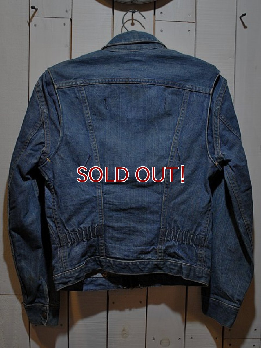 画像2: 1960s【Wrangler】縦ベル11MJZデニムジャケット　Size36 (2)