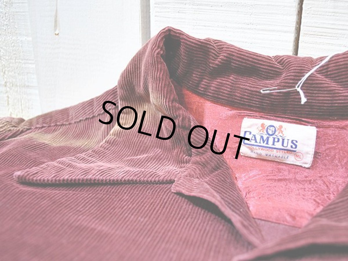 画像3: 1950s〜【CAMPUS】コーデュロイシャツ (3)