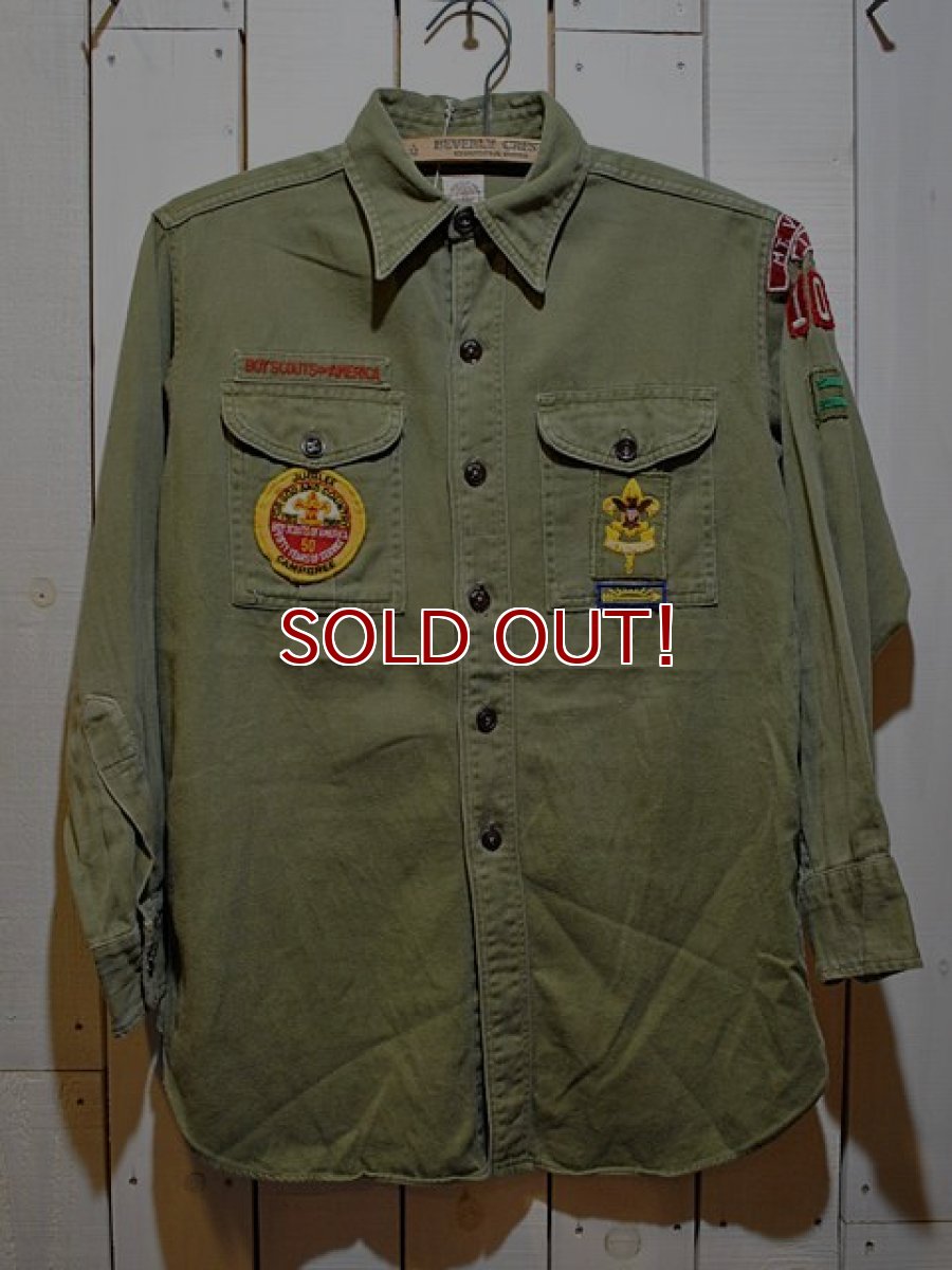 画像1: 1960s【BOY SCOUTS】マチ付きシャツ (1)