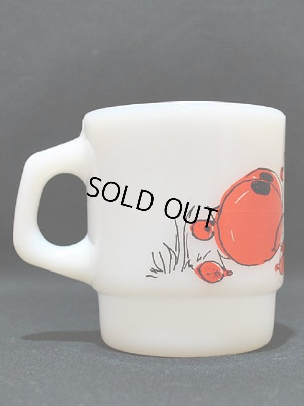 画像4: 60s-70s【FireKing】スタッキングマグ ヒルディ ラブバグス