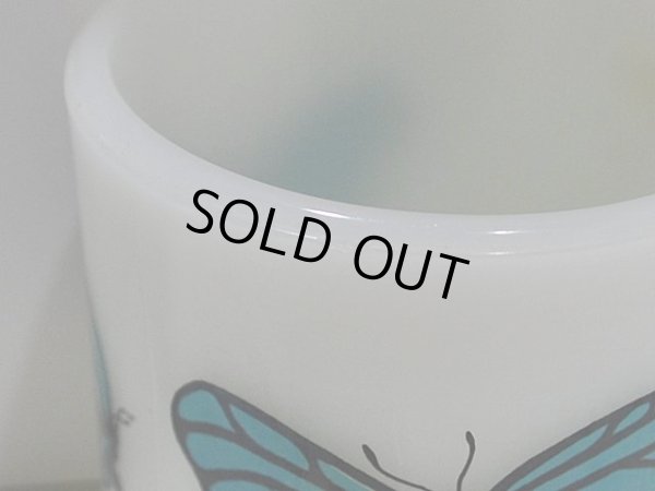 画像8: 70s-80s【FireKing】スタッキングマグ・バタフライ(青)