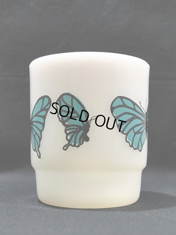 画像4: 70s-80s【FireKing】スタッキングマグ・バタフライ(青)