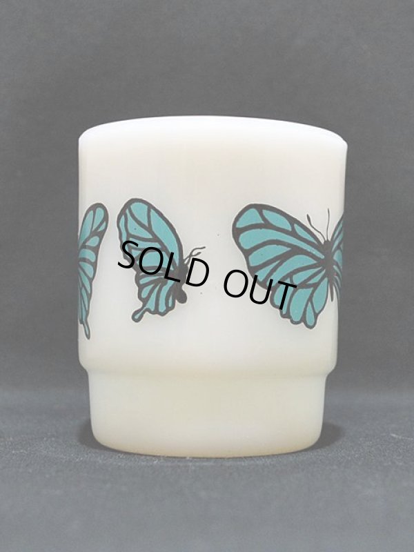 画像4: 70s-80s【FireKing】スタッキングマグ・バタフライ(青)