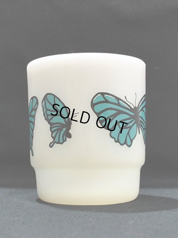 画像4: 70s-80s【FireKing】スタッキングマグ・バタフライ(青)