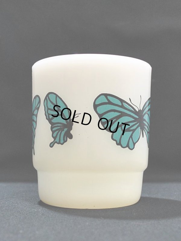 画像4: 70s-80s【FireKing】スタッキングマグ・バタフライ(青)