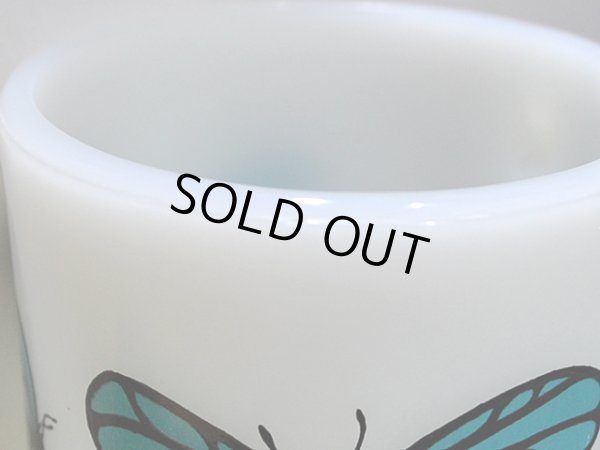 画像7: 70s-80s【FireKing】スタッキングマグ・バタフライ(青)