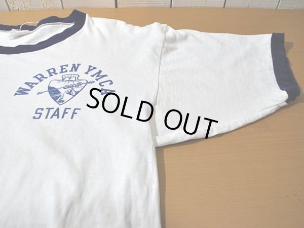 画像6: 1960s【Champion】YMCA染込みリンガーTシャツ プロダクツタグ