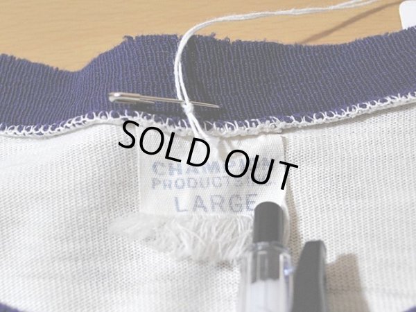 画像3: 1960s【Champion】YMCA染込みリンガーTシャツ プロダクツタグ