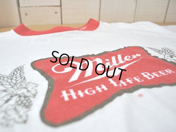 画像7: 1980s MillerBeerリンガーTシャツ