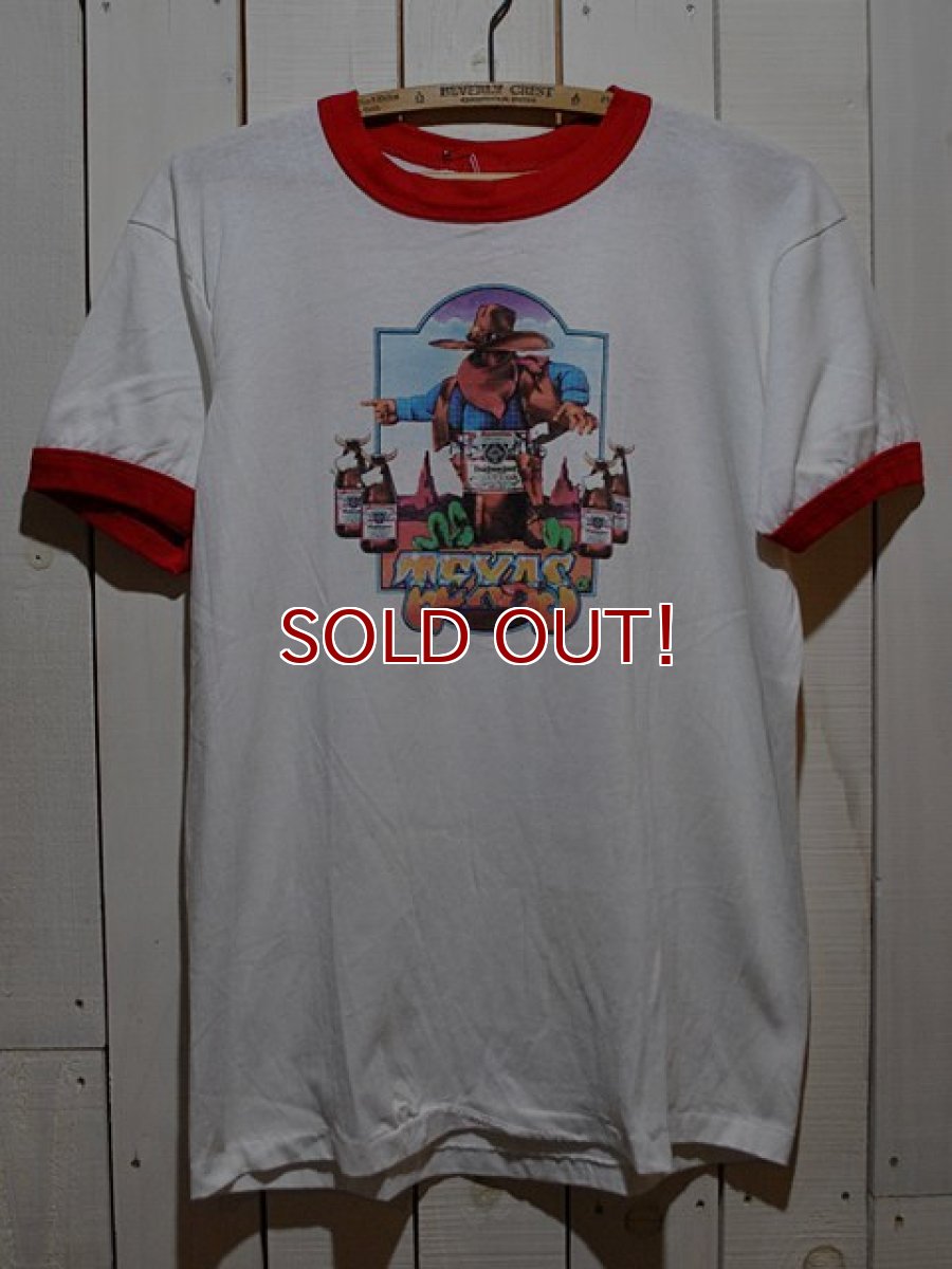 画像1: 1980s BudweiserリンガーTシャツ (1)