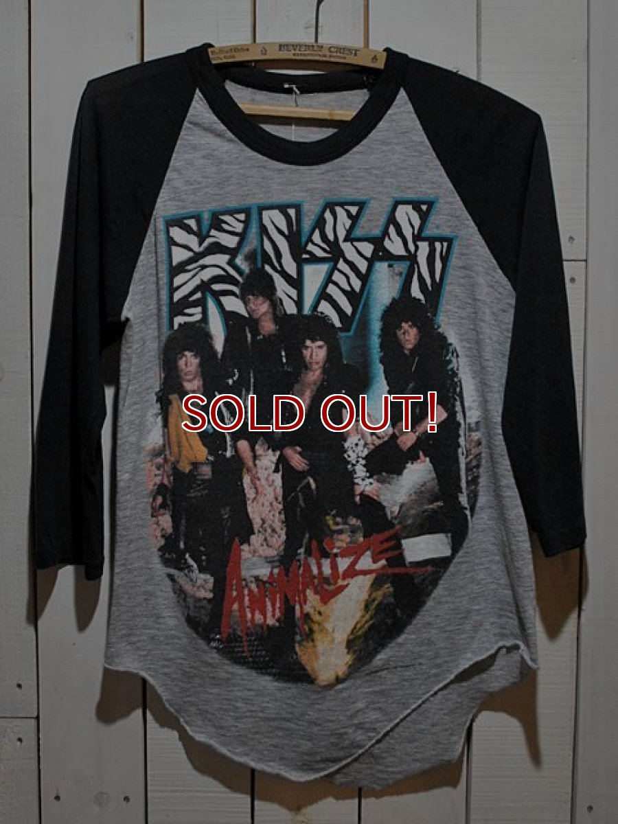 画像1: 1980s KISSアニマライズ ’84-’85ツアーTシャツ (1)