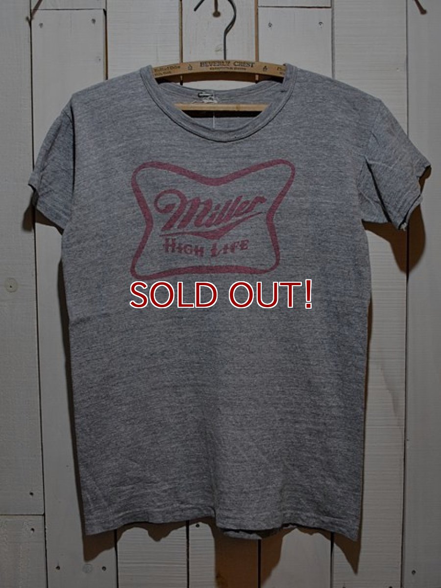 画像1: 1960s Miller HIGH LIFE染込みプリントTシャツ (1)