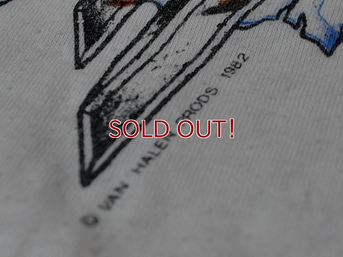 画像6: 1980s VAN HALEN1982年ツアーTシャツ (6)