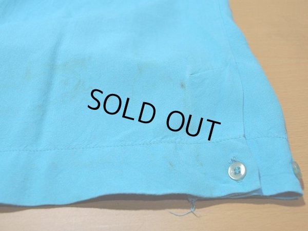 画像8: 1960s【KingLouie】チェーンステッチ刺繍レーヨンボーリングシャツ