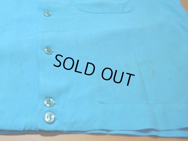 画像12: 1960s【KingLouie】チェーンステッチ刺繍レーヨンボーリングシャツ