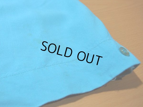 画像11: 1960s【KingLouie】チェーンステッチ刺繍レーヨンボーリングシャツ