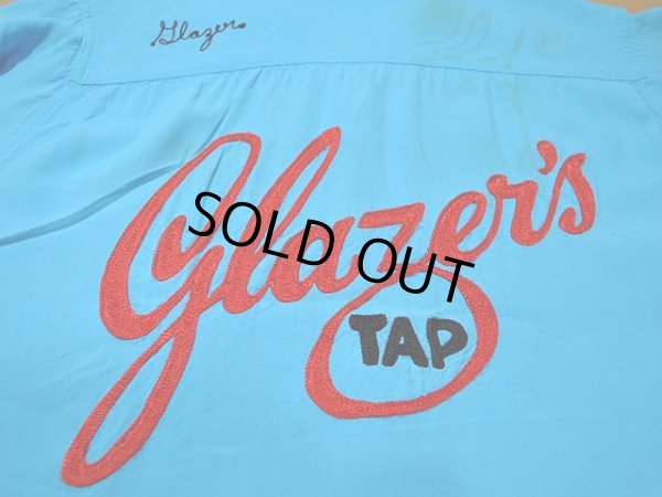 画像5: 1960s【KingLouie】チェーンステッチ刺繍レーヨンボーリングシャツ