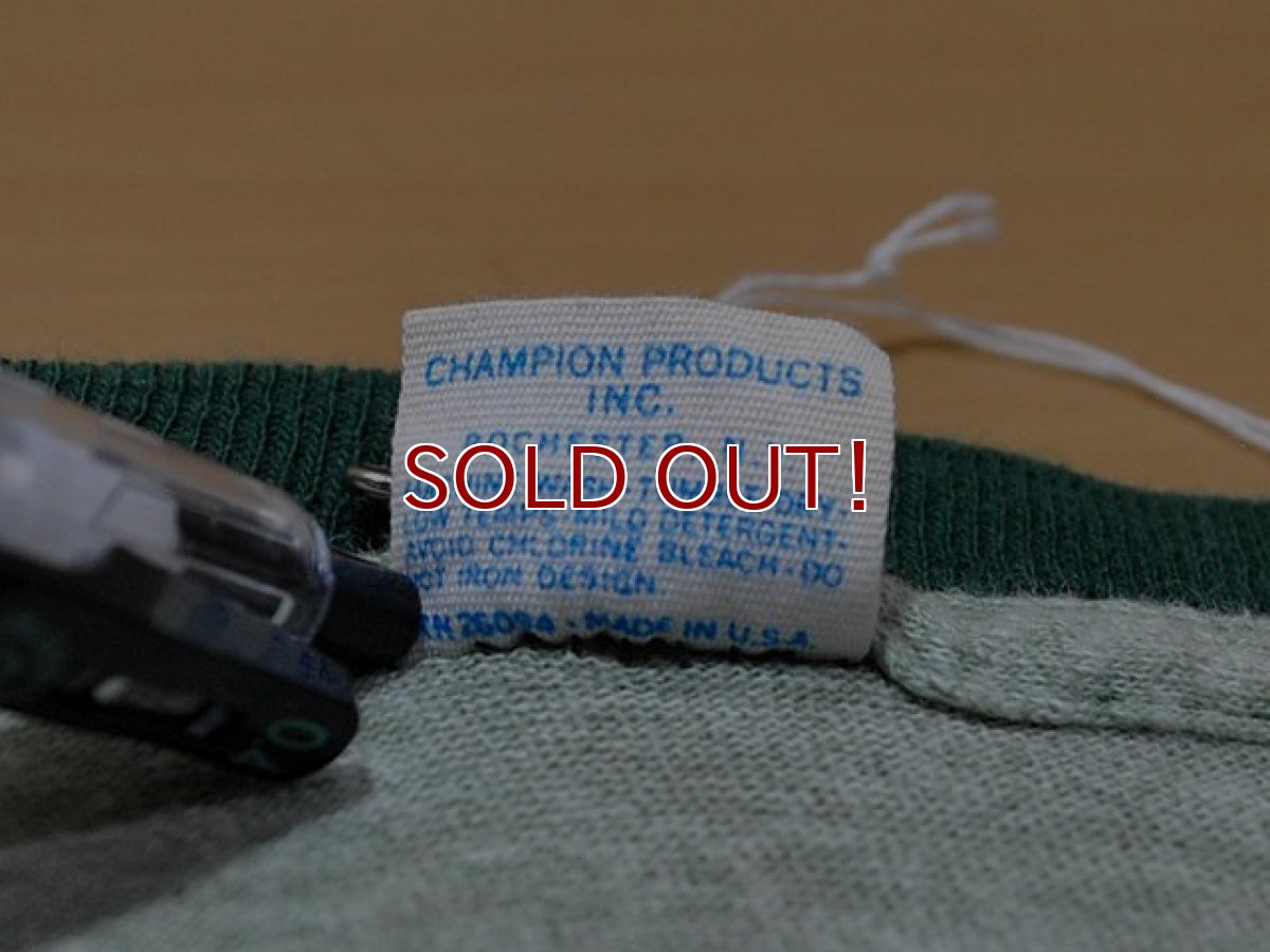 画像4:  1970s【Champion】カレッジ杢リンガーTシャツ  (4)