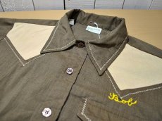 画像5: 1970s【KingLouie】チェーンステッチ刺繍ボーリングシャツ　MICHELIN (5)