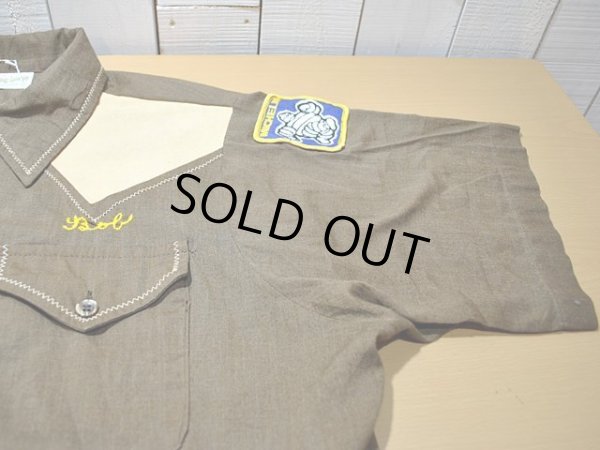 画像6: 1970s【KingLouie】チェーンステッチ刺繍ボーリングシャツ　MICHELIN