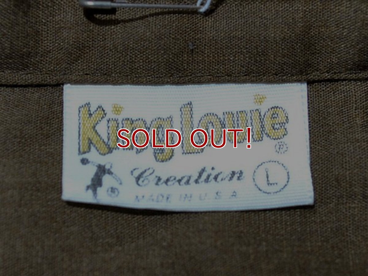 画像3: 1970s【KingLouie】チェーンステッチ刺繍ボーリングシャツ　MICHELIN (3)